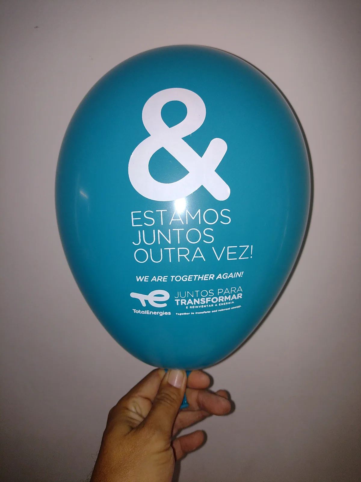 Balão azul-claro personalizado para evento