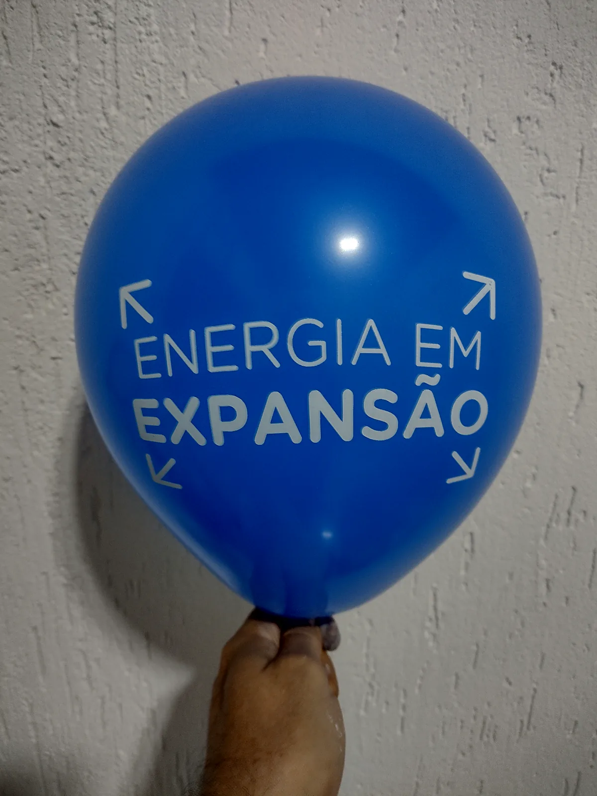 Balão azul personalizado Energia em Expansão