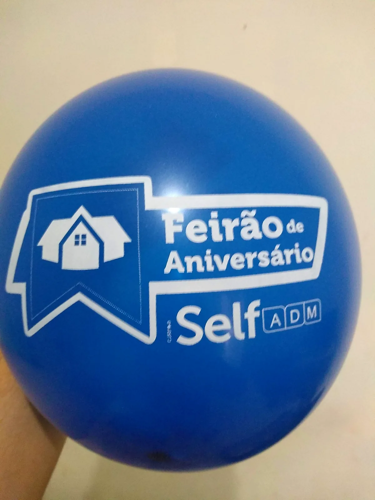 Balão azul personalizado para feirão