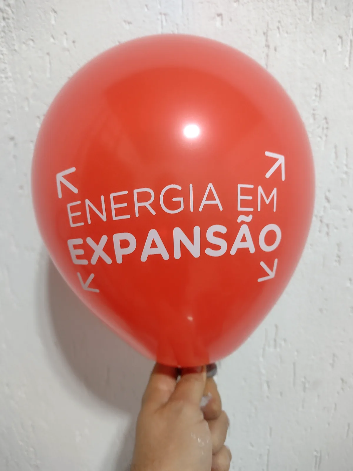 Balão vermelho personalizado Energia em Expansão
