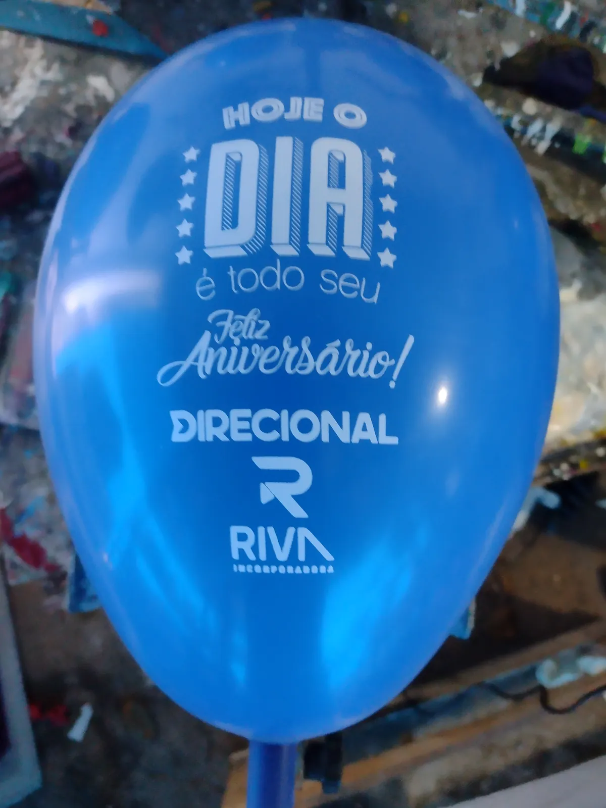 Balão personalizado para campanha de aniversário de incorporadoras