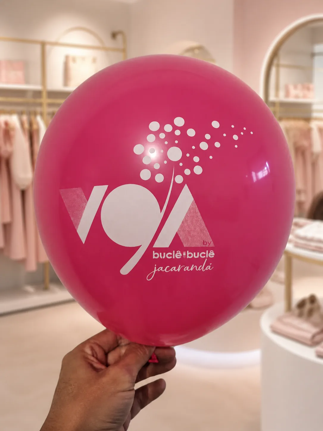 Balão rosa personalizado Jacarandá