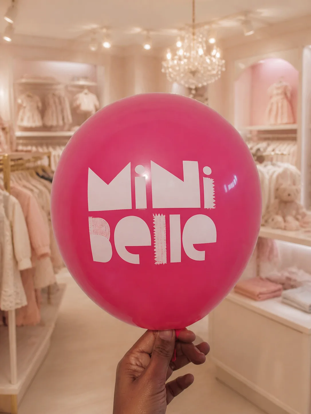Balão rosa personalizado Mini Belle