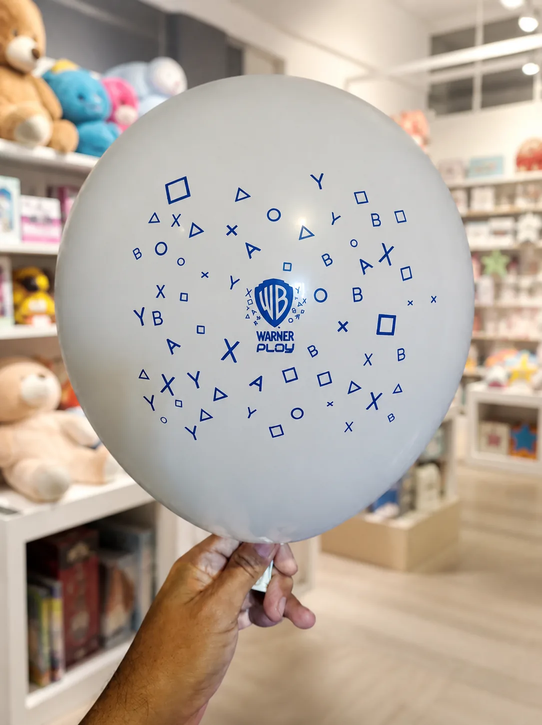 Balão branco personalizado Warner Play