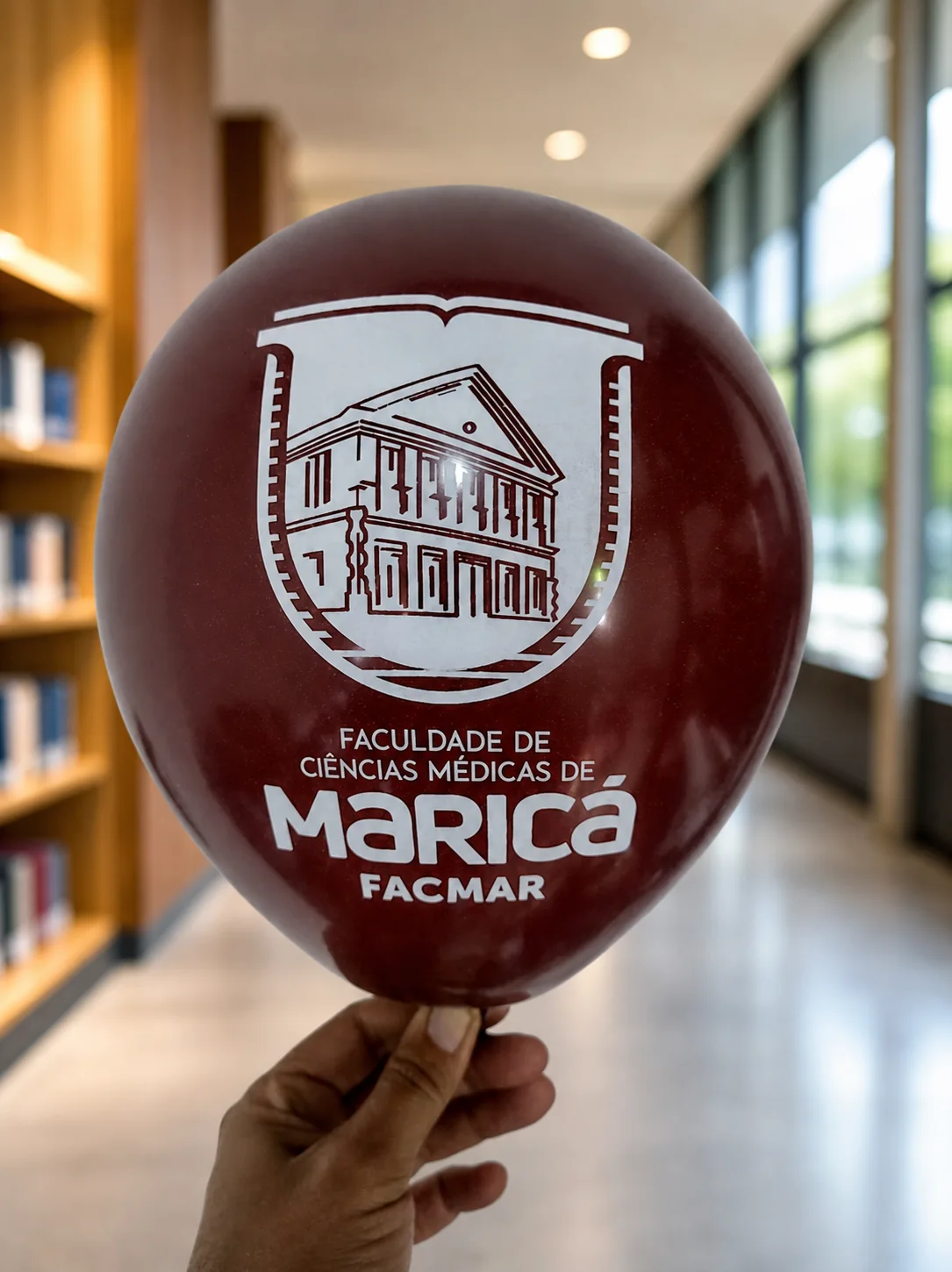 Balão vinho personalizado para faculdade de ciências médicas