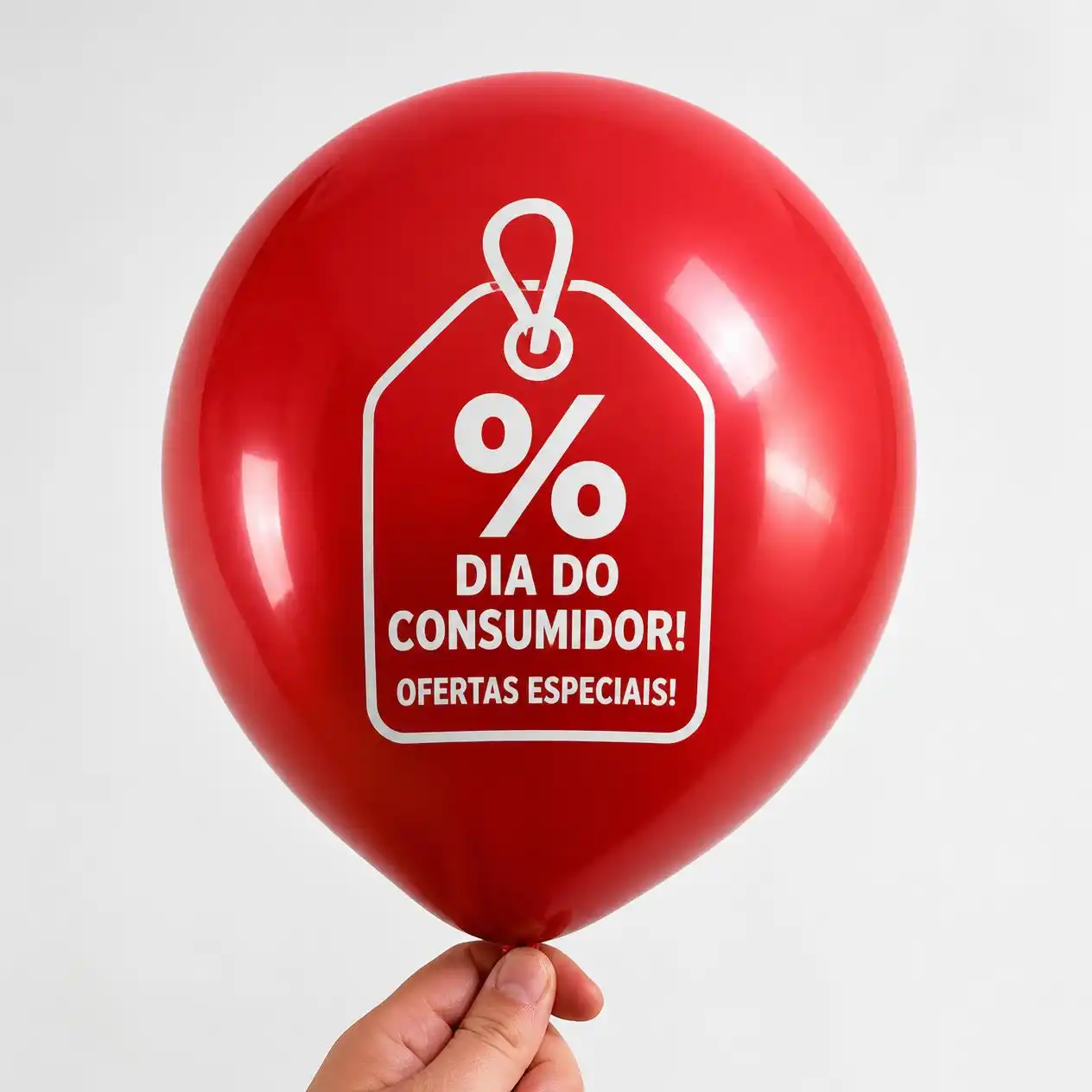 Balão personalizado para Dia do Consumidor, modelo 5
