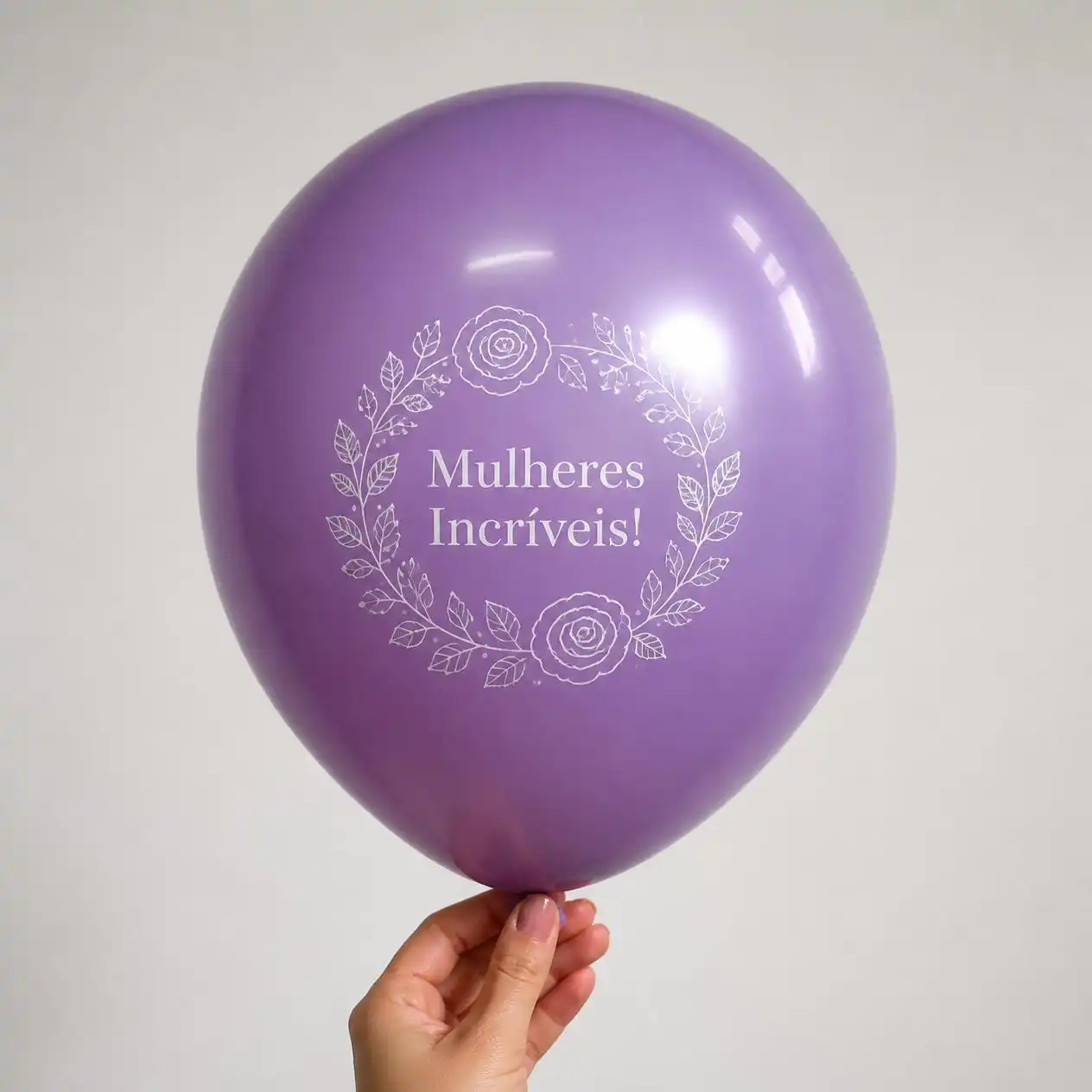 Balão personalizado para Dia Internacional da Mulher, modelo 3