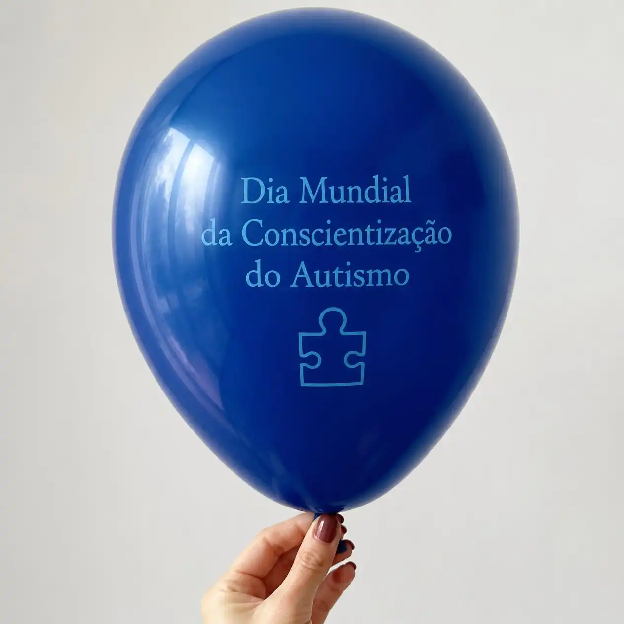 Balão personalizado para Dia Mundial de Conscientização do Autismo, modelo 4