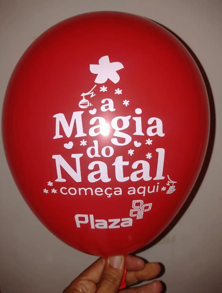 Balão personalizado para Natal, modelo 2