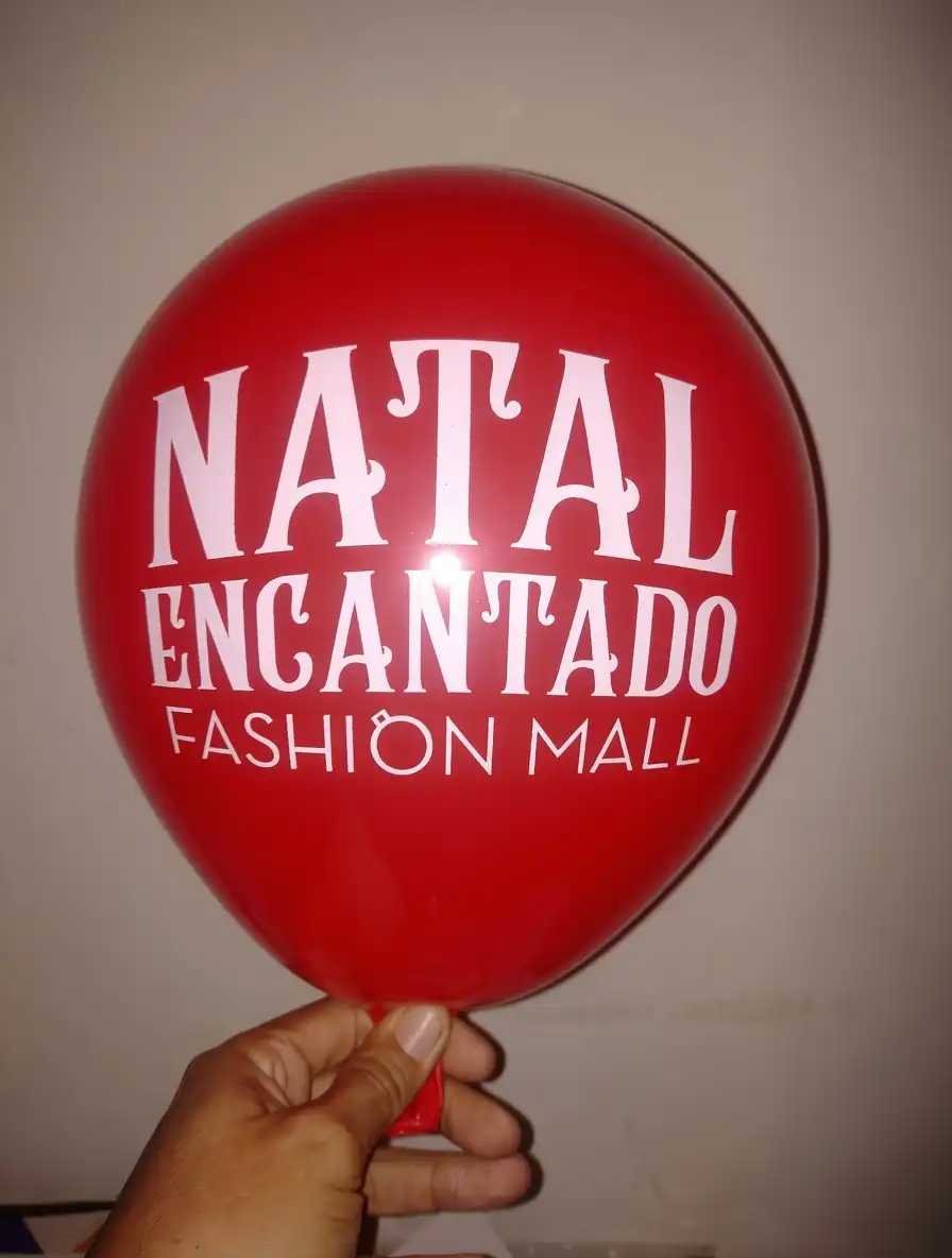 Balão personalizado para Natal, modelo 3