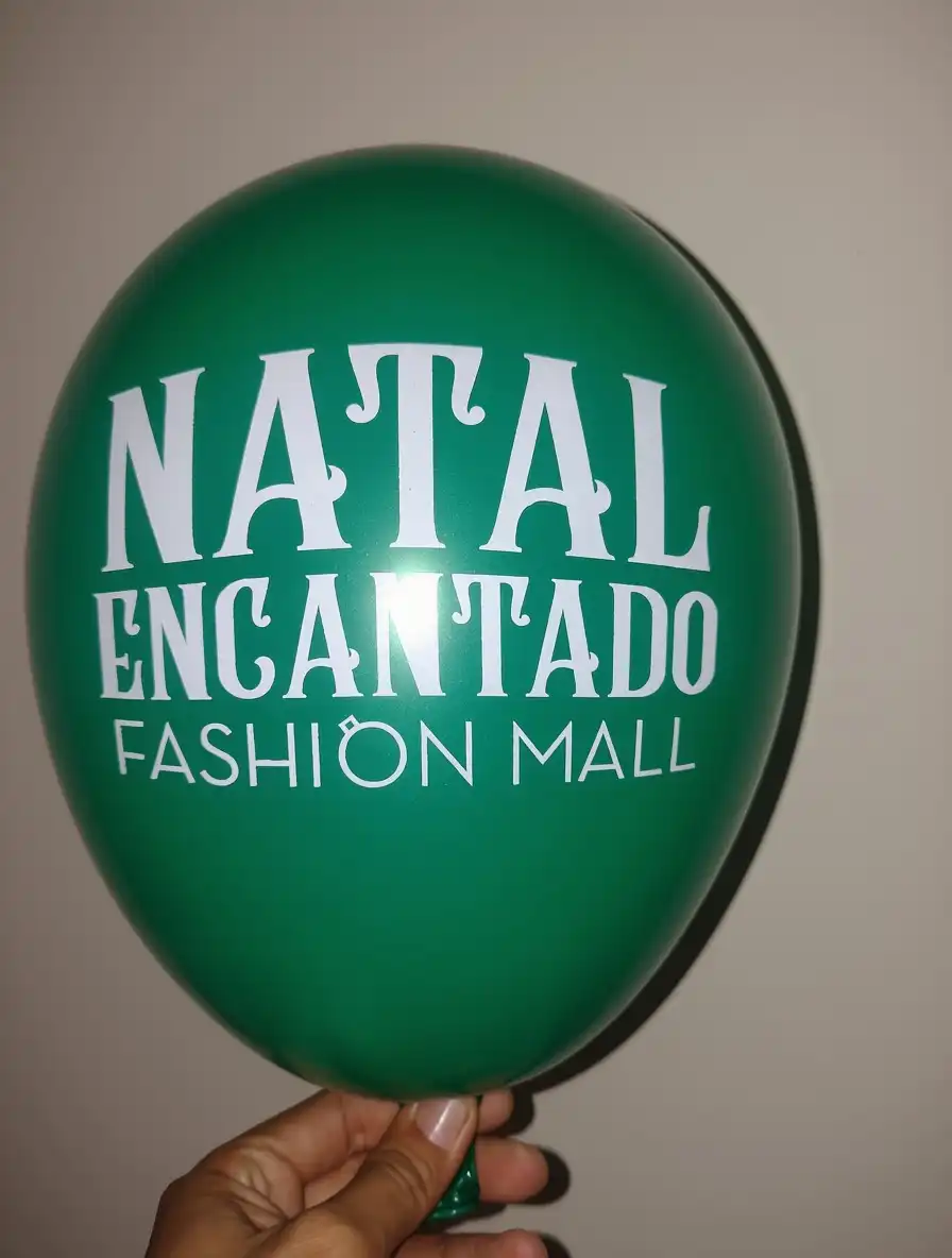 Balão personalizado para Natal, modelo 4
