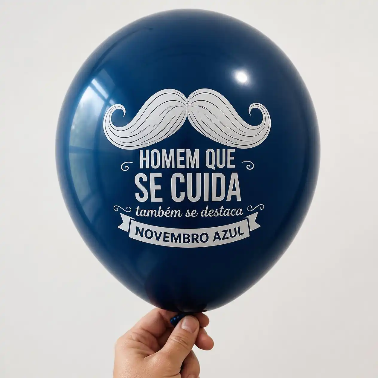 Balão personalizado para Novembro Azul, modelo 3
