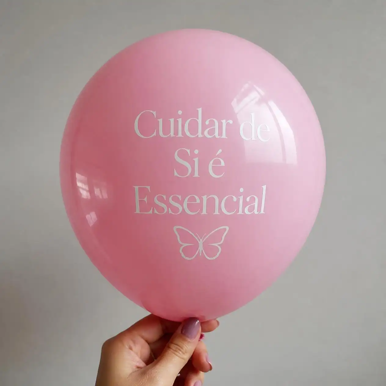 Balão personalizado para Outubro Rosa