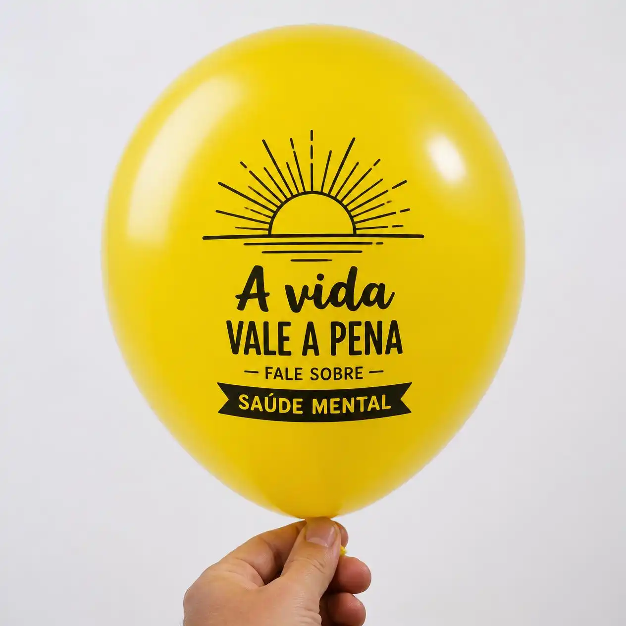 Balão personalizado para Setembro Amarelo, modelo 2