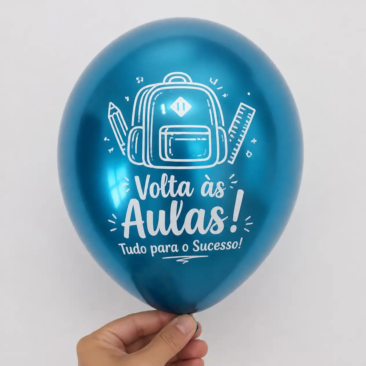 Balão personalizado para Volta às Aulas, modelo 2