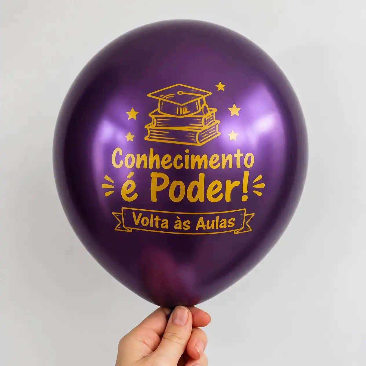 Balão personalizado para Volta às Aulas, modelo 3